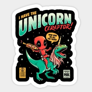 I Have The Unicornceraptor Cute Funny Gift Sticker